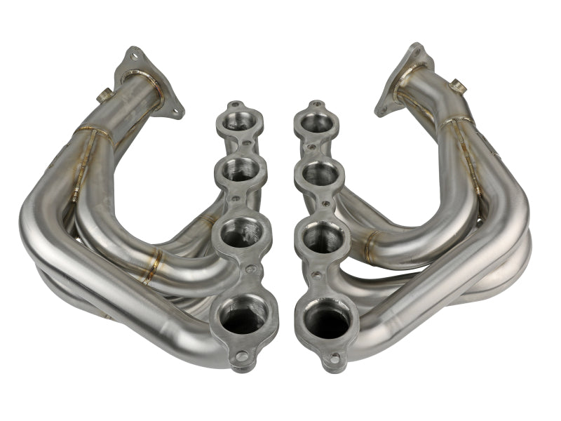 aFe Twisted 304 Stainless Steel Header 2020 Chevrolet Corvette (C8) 6.2L V8 - Brushed - photo 5