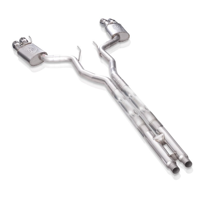 Stainless Works 2018+ Ford Mustang GT 3in Legend Series Cat-Back H-Pipe with Active Valves & Quad Tips - photo 6