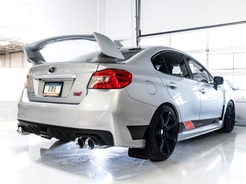 AWE Tuning Subaru STI VA / WRX GV / STI GV Sedan Touring Edition Exhaust - Chrome Silver Tip (102mm) - photo 2