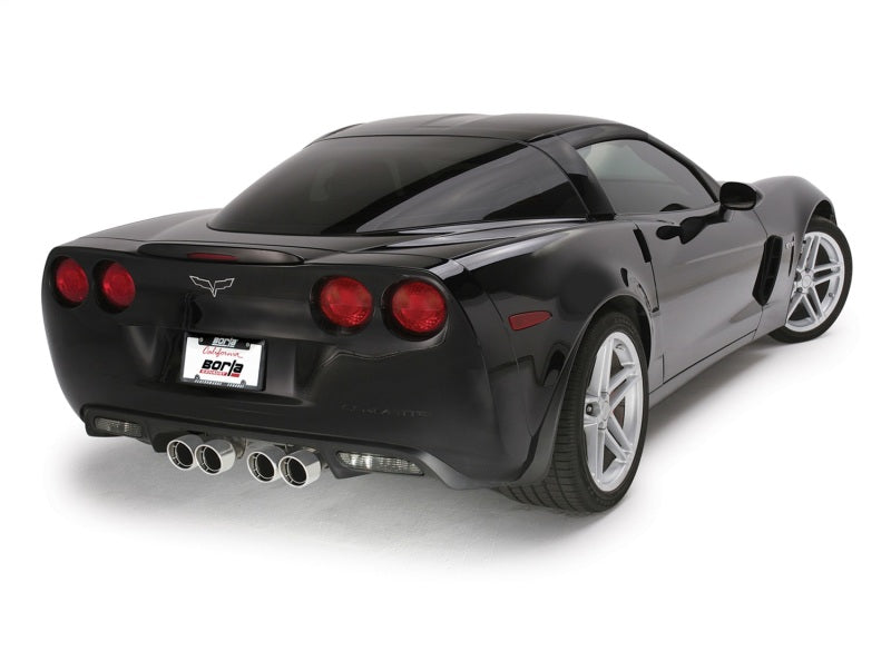 Borla 2006-2013 Chevrolet Corvette C6 ZO6/ZR1 Manual Trans S-Type II Rear Section Exhaust Dual Rd Rolled Tips - photo 2