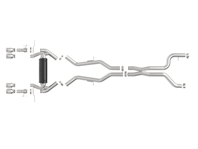 aFe 2023-2025 BMW M2 L6-3.0L (G87) MACH Force-Xp Cat-Back Exhaust with Polished Tip - photo 2