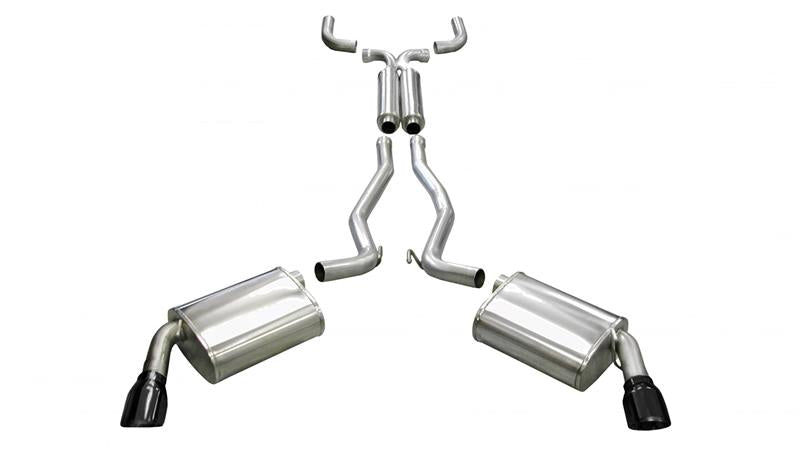 CORSA Performance 2010-2015 Chevrolet Camaro Coupe SS 6.2L V8 Auto Black Sport Cat-Back + XO Exhaust - photo 4