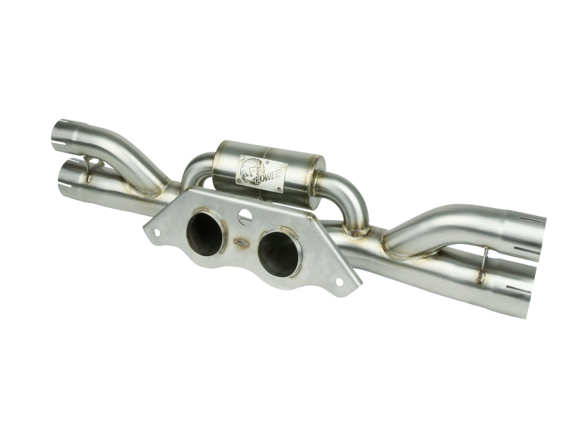 aFe Power MACH Force-Xp 304 Stainless Secondary Muffler Delete Pipe 2014-2019 Porsche 911 GT3 3.8L/4.0L - photo 2