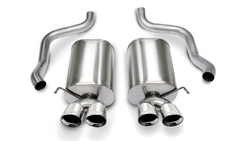 CORSA Performance 2005-2007 Chevrolet Corvette C6 6.0L V8 Polished Sport Axle-Back Exhaust - photo 2