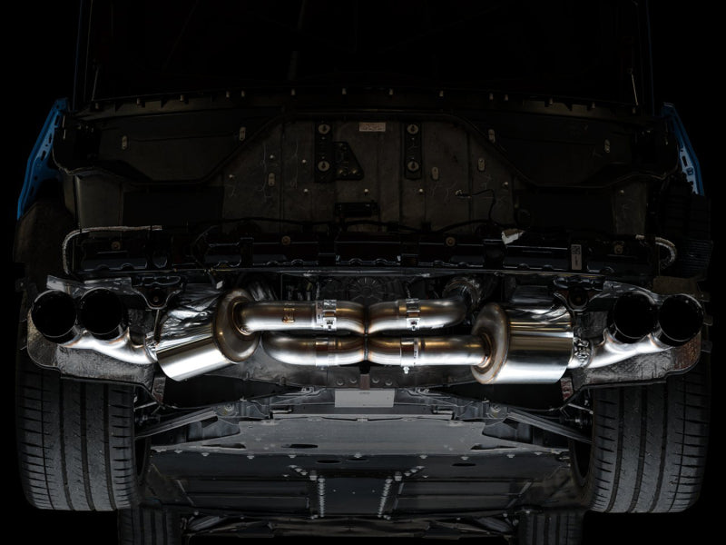 AWE Tuning 2020 Chevrolet Corvette (C8) Touring Edition Exhaust - Quad Diamond Black Tips - photo 6