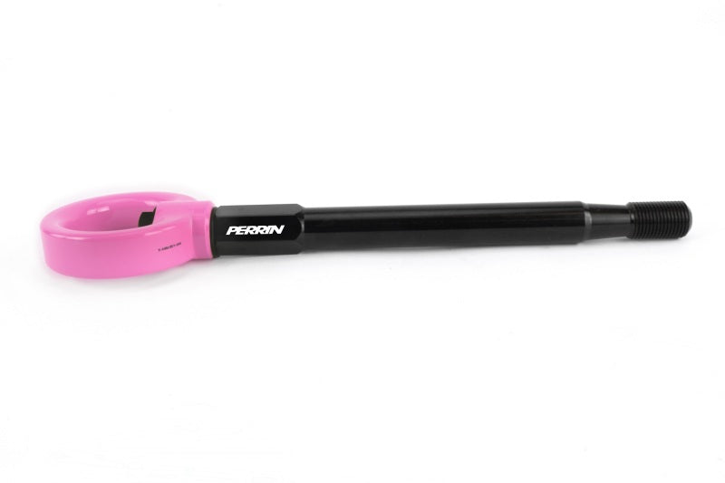 Perrin 08-14 Subaru WRX & STI / 08-11 Impreza / 05-09 Legacy Tow Hook Kit (Front) - Hyper Pink (PSP-BDY-231HP) - photo 2