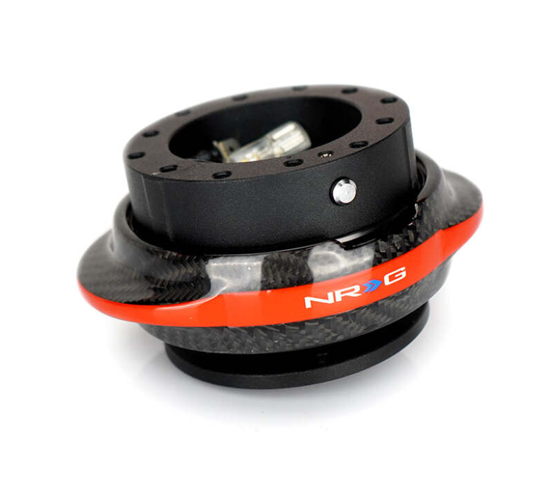 NRG Quick Release Gen 2.2 - Black Body / Carbon Fiber Red Ring (SRK-220BK-CF/RD)