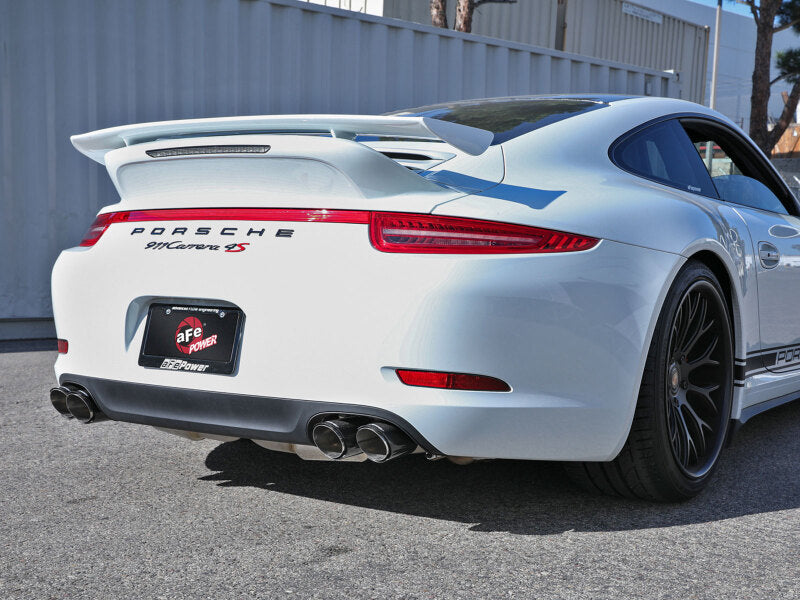 aFe MACH Force-Xp 2012-2016 Porsche 911 Carrera H6-3.8L 304 Stainless Steel Cat-Back Exhaust with Carbon Fiber Tips - photo 4