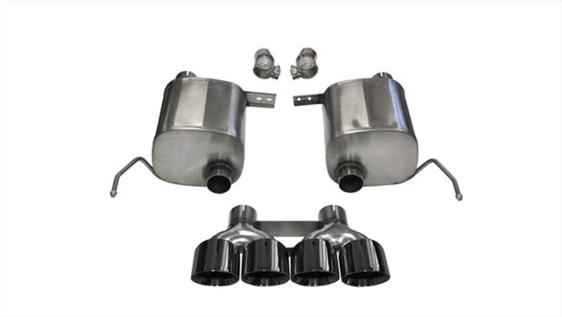 CORSA Performance 2014-2019 Corvette C7 Coupe 6.2L V8 AT/MT 2.75in Valve-Back Dual Rear Exit Black Sport Exhaust