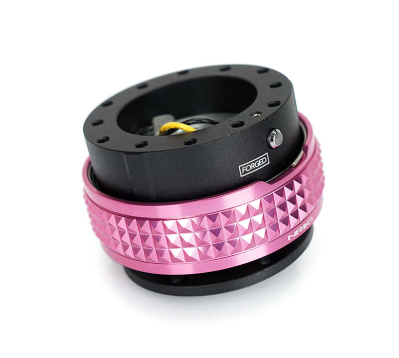 NRG Quick Release Kit - Pyramid Edition - Black Body / Pink Pyramid Ring (SRK-210BK-PK)