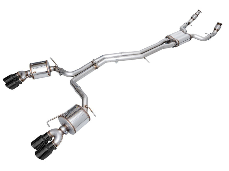 AWE Tuning 2019-2023 Audi C8 S6/S7 2.9T V6 AWD Touring Edition Exhaust - Diamond Black Tips