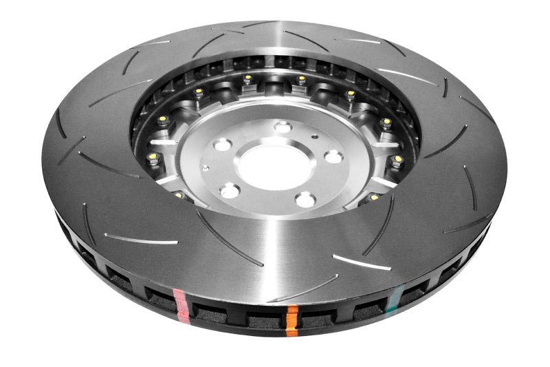 DBA Audi S6 / S7 5000 Series T3 Slotted 2-Piece Front Brake Rotor, Silver Hat (DBA52778SLVS)