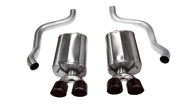 CORSA Performance 2009-2013 Chevrolet Corvette C6 6.2L V8 Black Sport Axle-Back Exhaust - photo 4
