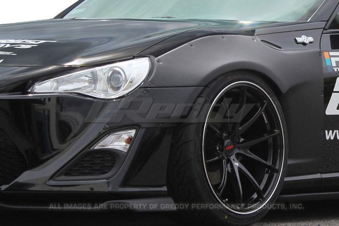 GReddy 2013-2020 Scion FR-S / Subaru BRZ / Toyota 86 X Rocket Bunny Front Over-Fender & Front Bumper Trim (4 pcs)