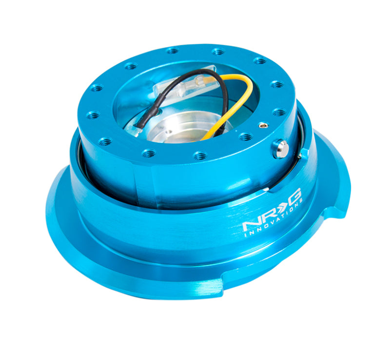 NRG Quick Release Kit Gen 2.8 - New Blue Body / Titanium Chrome Ring (SRK-280NB)
