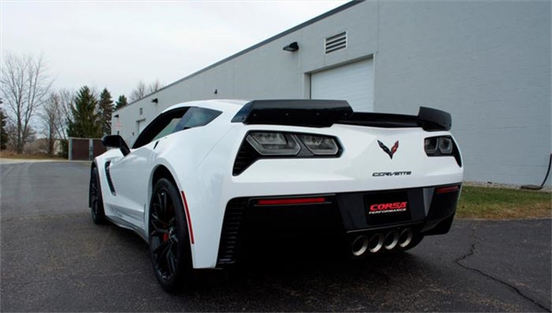 CORSA Performance 2017-2019 Corvette Z06 2.75in Axle-Back Exhaust Polished Dual Rear Exit Quad 4.5in Tip (Sport) - photo 3