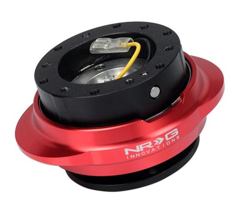 NRG Quick Release Kit - Black Body/ Red Oval Ring (SRK-220BK/RD)