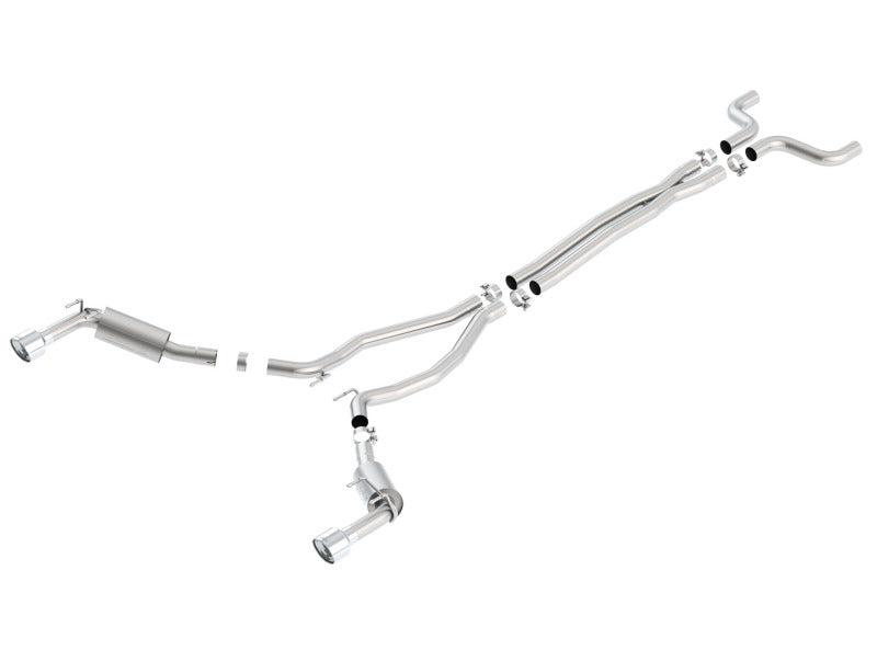Borla 2014-2015 Chevrolet Camaro SS 6.2L V8 Single Split Rear Exit S-Type Cat-Back Exhaust
