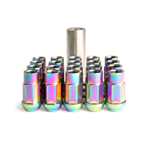 BLOX Racing 7-Sided Forged Ti Lug Nuts - Burnt Titanium - 12x1.25 - Set of 20 (BXAC-00136)