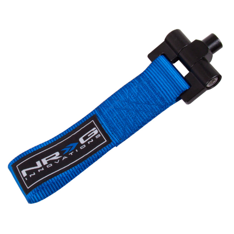 NRG Bolt-In Tow Strap Blue - Nissan 350Z 02-03 / Infiniti G35 02-03 (5,000 lb Limit) (TOW-142BL)