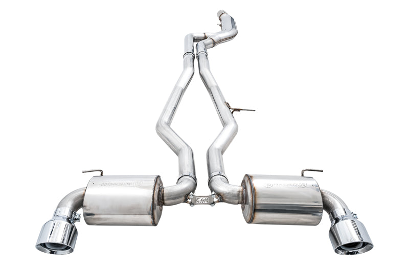 AWE Tuning 2020 Toyota Supra A90 Non-Resonated Touring Edition Exhaust - 5in Chrome Silver Tips - photo 2