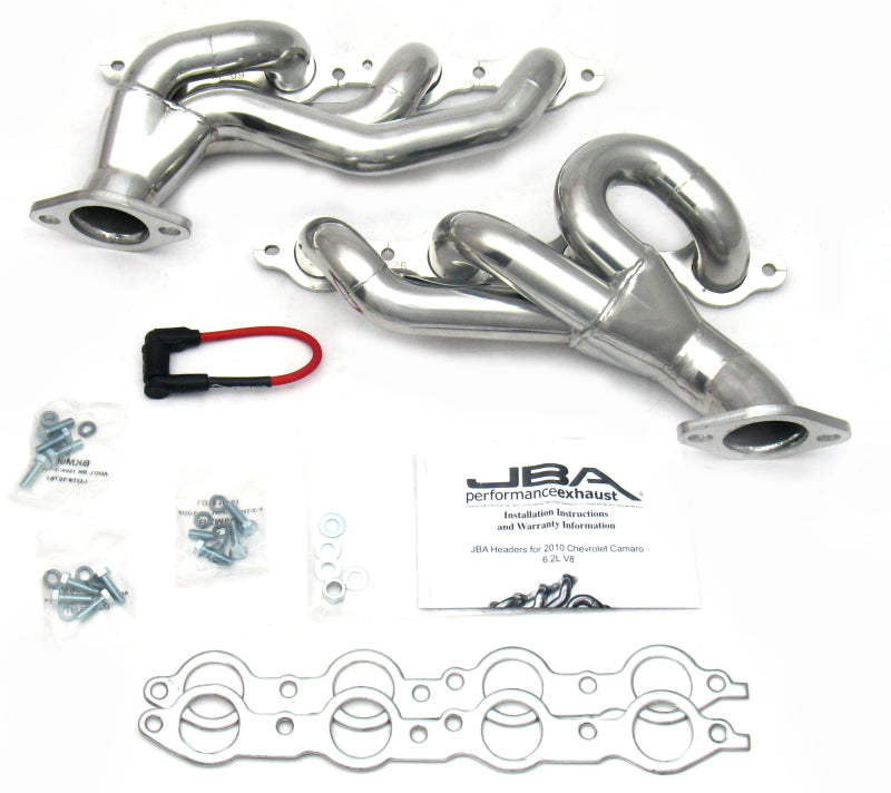 JBA 2010-2015 Camaro 6.2L LS 1-3/4in Primary Silver Ctd Cat4Ward Header