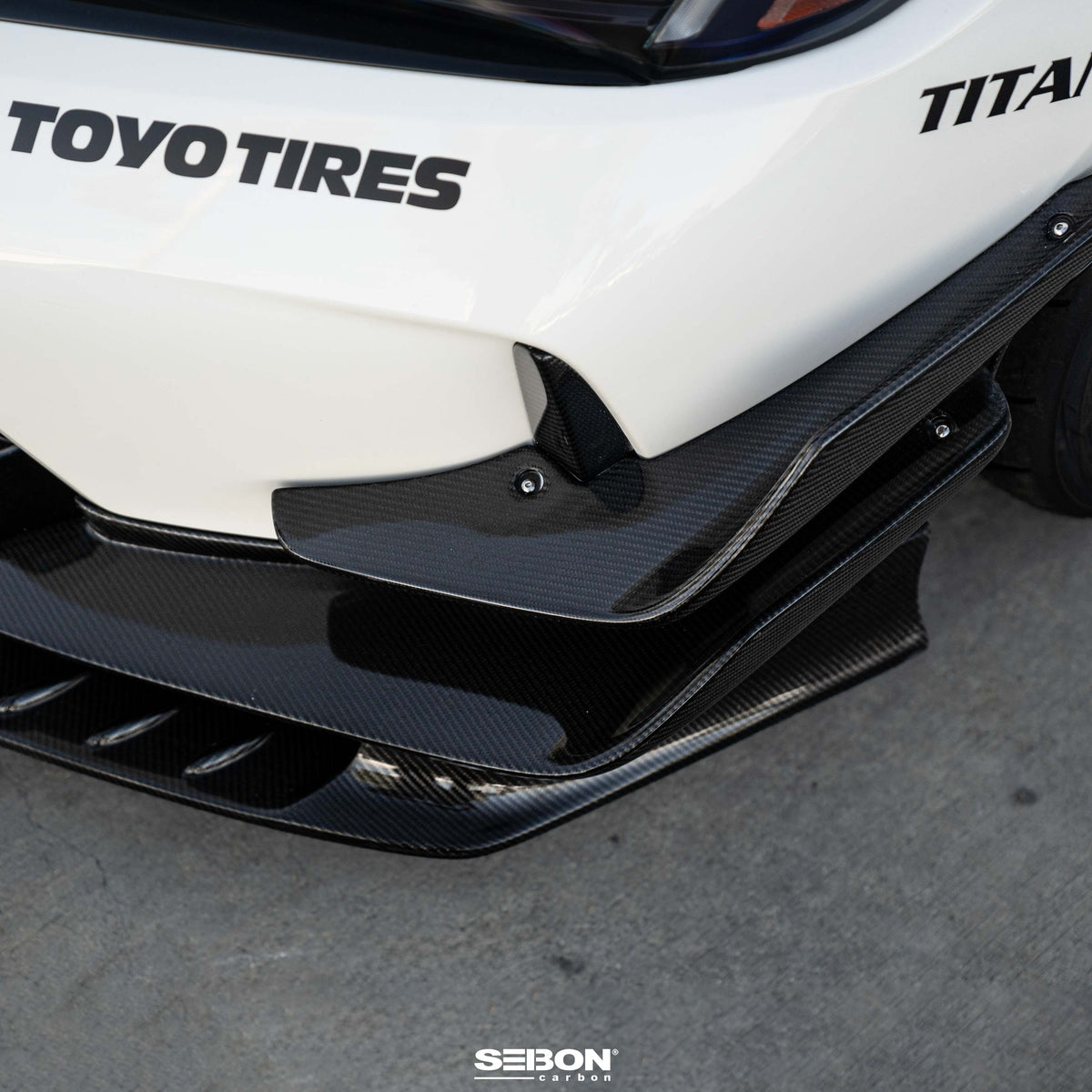 Seibon 2023-2024 Honda Civic Type R Carbon Front Bumper Canards - photo 8