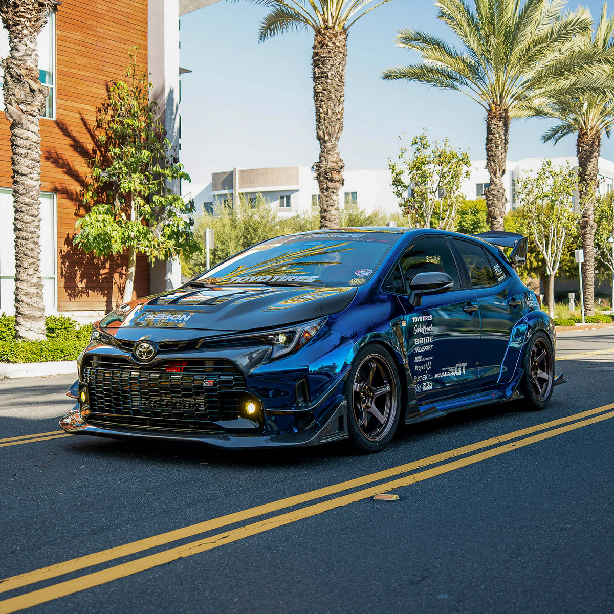 Seibon 2023-2024 Toyota GR Corolla Carbon Fiber Front Bumper Canards - photo 9