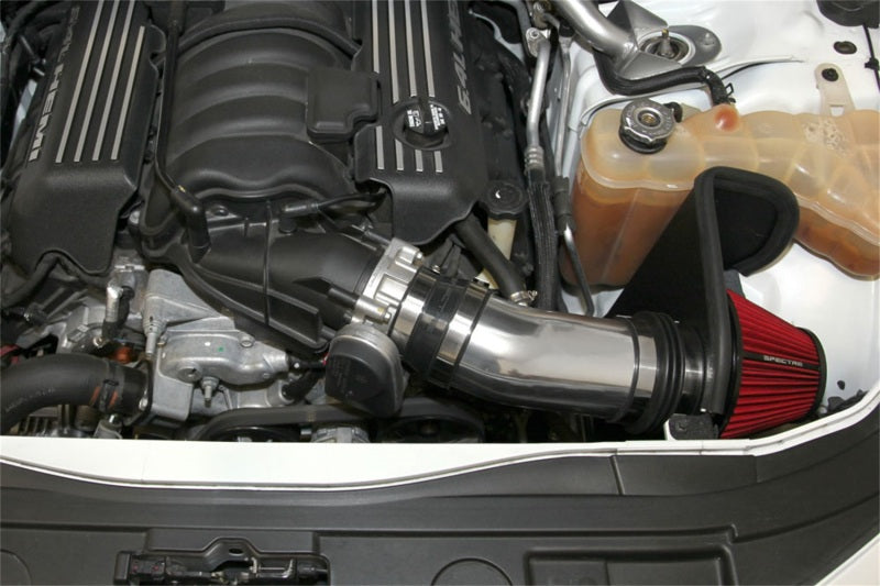 Spectre 2011-2014 Challenger/Charger V8-6.4L F/I Air Intake Kit - Polished w/Red Filter (spe9003) - photo 5
