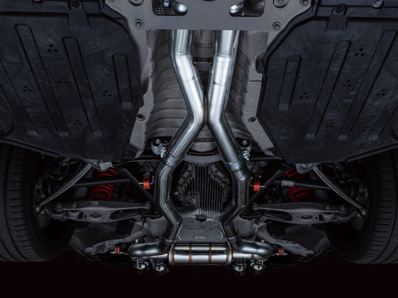 AWE Tuning SwitchPath Cat-Back Exhaust for BMW G8X M3/M4 - Chrome Silver Tips - photo 3
