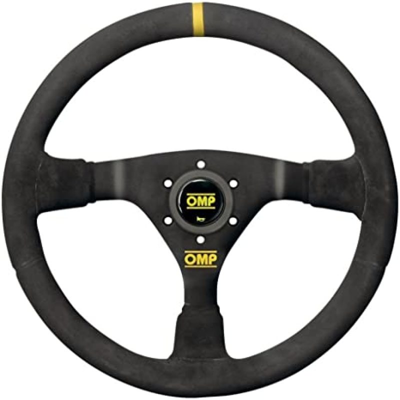OMP WRC Steering Wheel - Large Leather (Black) (OD0-1980-071)