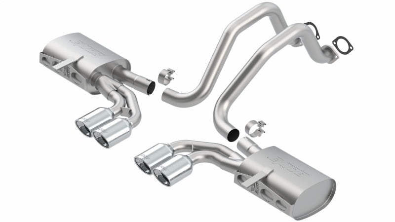 Borla 1997-2004 Chevrolet Corvette 5.7L 8cyl Touring SS Cat-Back Exhaust - photo 2