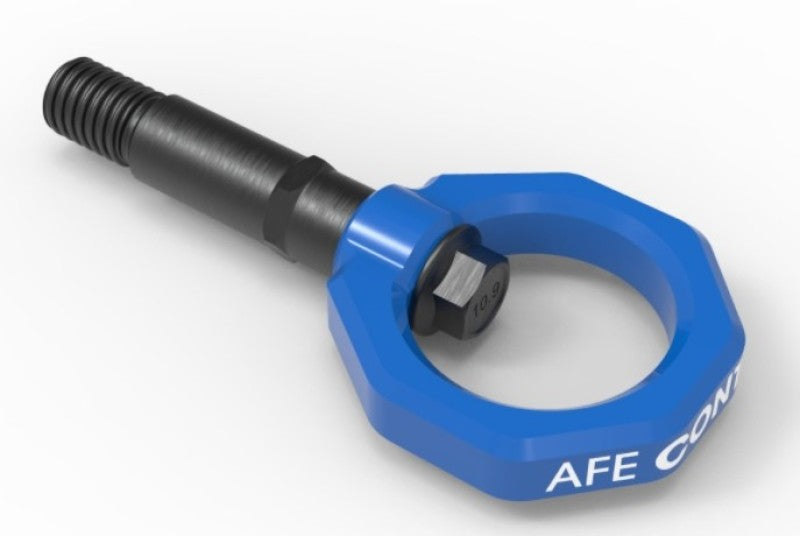 aFe Control Rear Tow Hook Blue 20-21 Toyota GR Supra (A90) (450-721002-L)