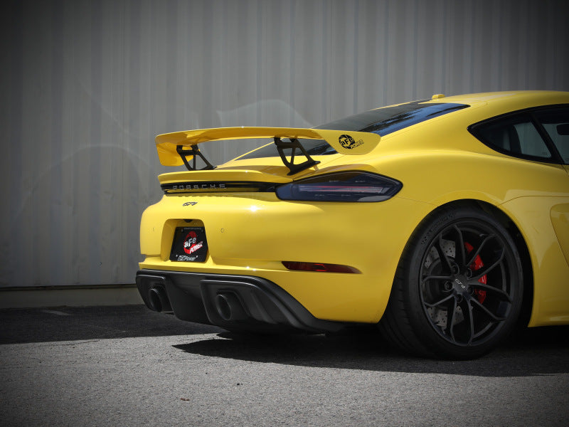 aFe MACH Force-Xp 2.25in-2.5in 304 Stainless Steel Exhaust Cat-Back Porsche 2020-2022 Cayman GT4(718) 4.0L - Black Tips - photo 5