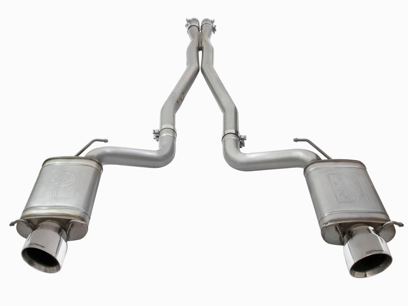 aFe MACH Force-Xp 3in Cat-Back Stainless Steel Dual Exhaust System with Polished Tips 2009-2015 Cadillac CTS-V - photo 2