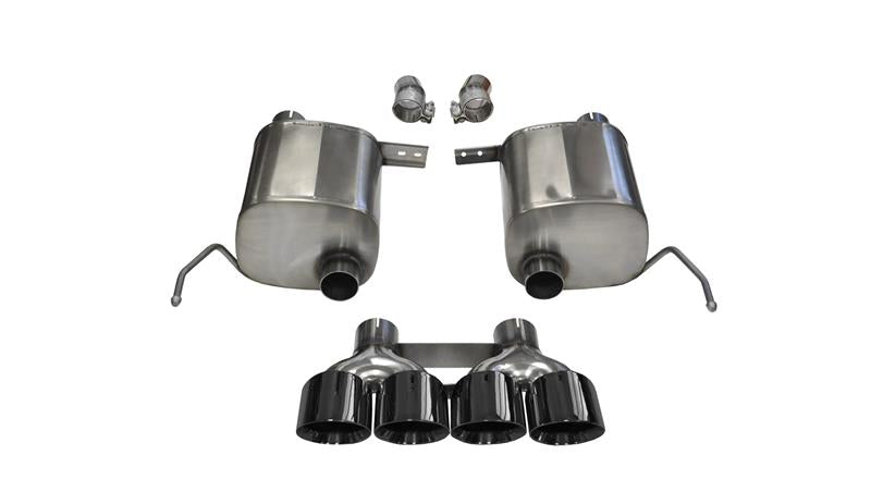 CORSA Performance 2014-2019 Chevrolet Corvette C7 Coupe 6.2L V8 AT/MT 2.75in Valve-Back Dual Rear Exit Black Xtreme Exhaust - photo 4