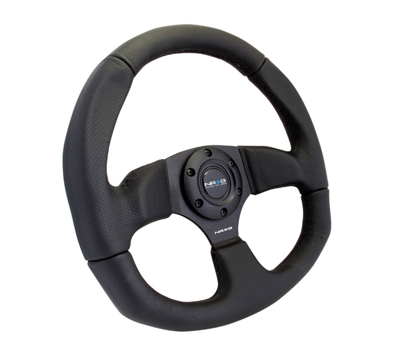 NRG Reinforced Steering Wheel (320mm Horizontal / 330mm Vertical) Leather w/ Black Stitching (RST-009R) - photo 4