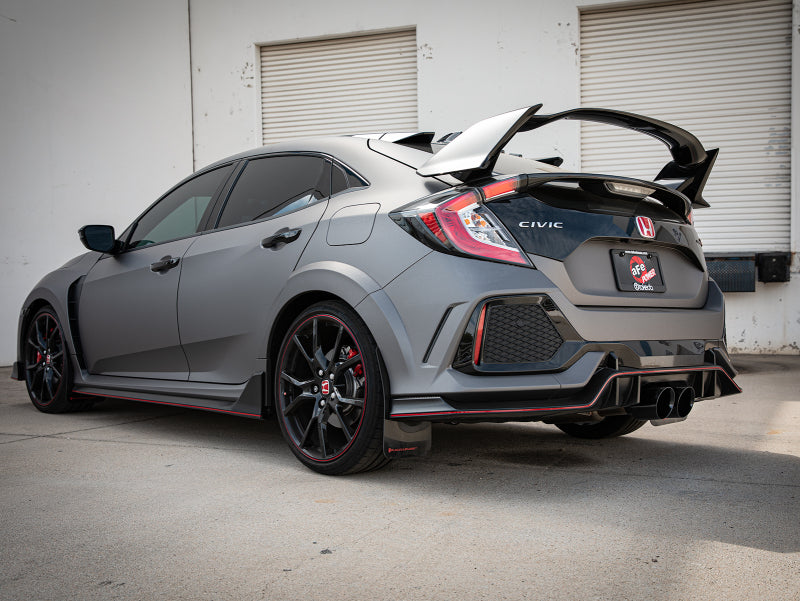 aFe Takeda 2.5in 304 Stainless Steel Axle-Back Exhaust System 2017-2019 Honda Civic Type R L4-2.0L - Black Tip - photo 3