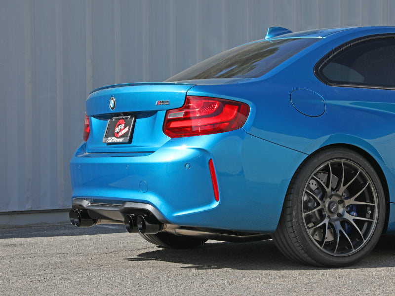 aFe 2016-2018 BMW M2 L6-3.0L MACH Force-Xp 3in to 2.5in 304 Stainless Steel Cat-Back Exhaust System-Quad Black Tips - photo 6