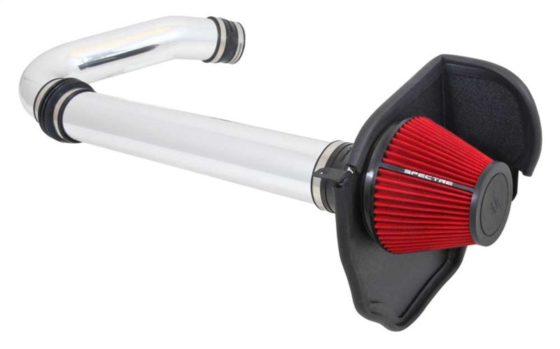 Spectre 2011-2017 Challenger/Charger 3.6L Air Intake Kit - Polished w/Red Filter (spe9028)