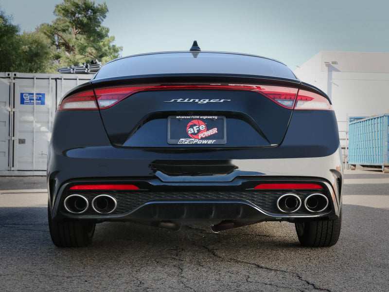 aFe 2022-2023 Kia Stinger L4-2.5L Turbo Gemini XV 3in to Dual 2-1/2in Cat-Back Exhaust System with Cut-Out - photo 5