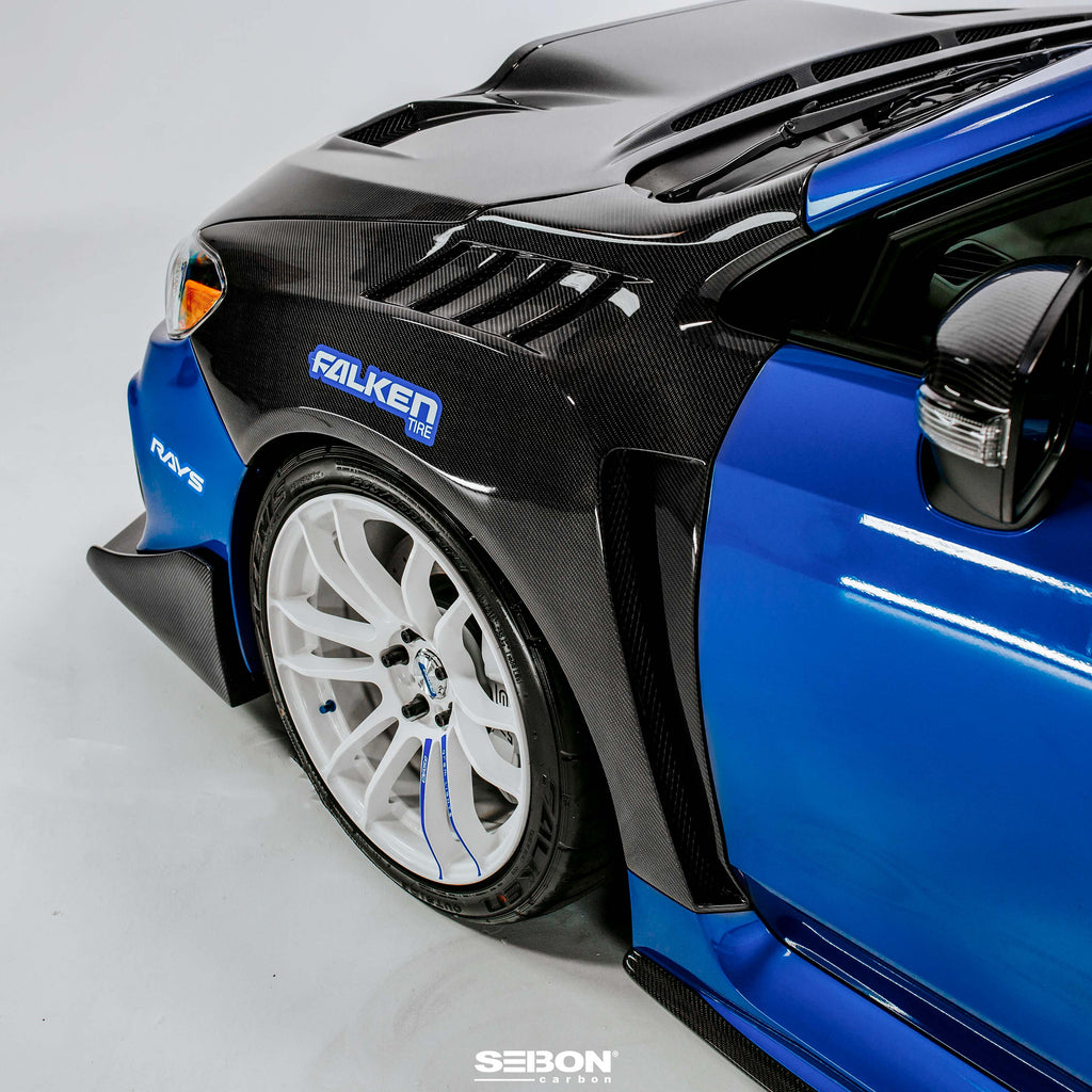 Seibon 2015-2021 Subaru WRX STI W-Style Carbon Fiber Fender Flares - photo 7