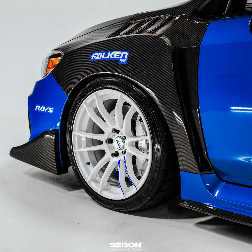 Seibon 2015-2021 Subaru WRX STI W-Style Carbon Fiber Fender Flares - photo 10