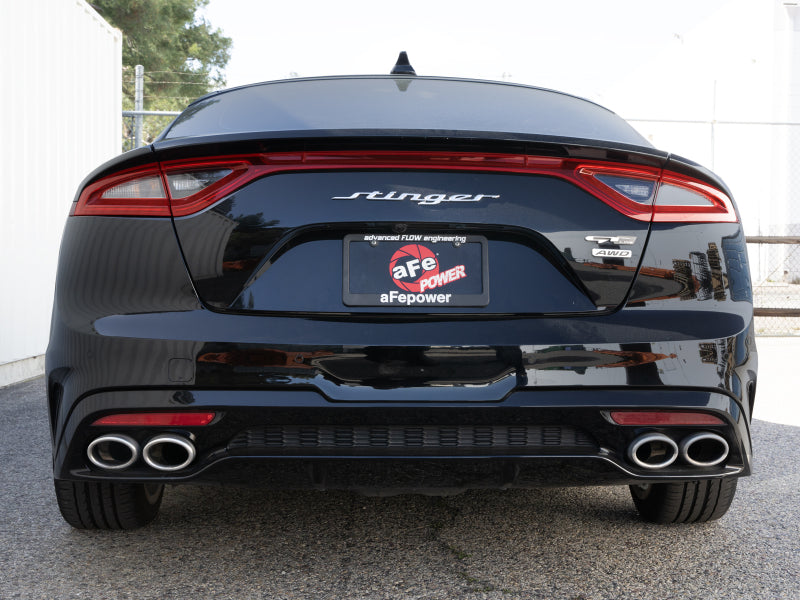 aFe Gemini XV 3in to Dual 2-1/2in 304 Stainless Steel Cat-Back Exhaust with Cut-Out 2018-2021 Kia Stinger L4-2.0L - photo 5