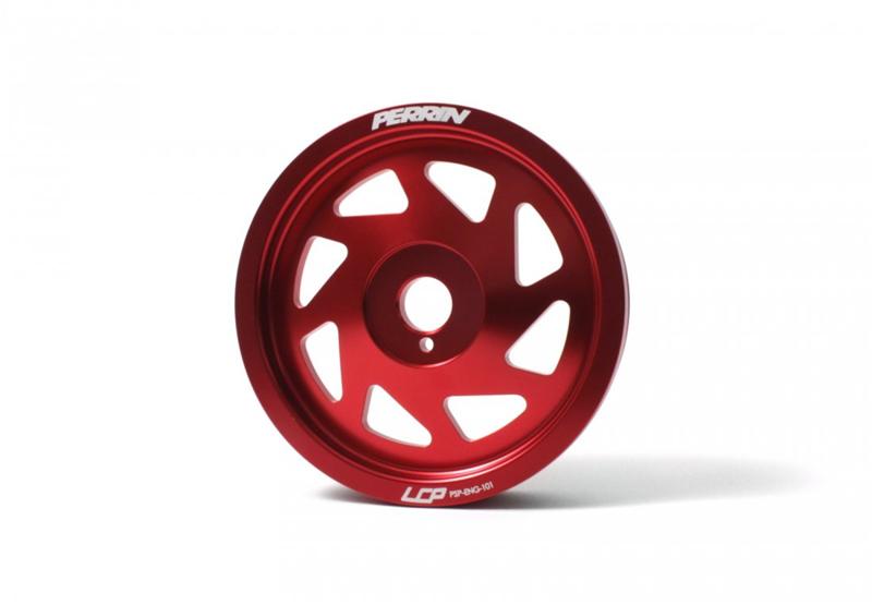 Perrin Performance 15-18 Subaru WRX / 13-20 BRZ / 14-18 FXT / 13-16 Crosstrek Lightened Crank Pulley - Red