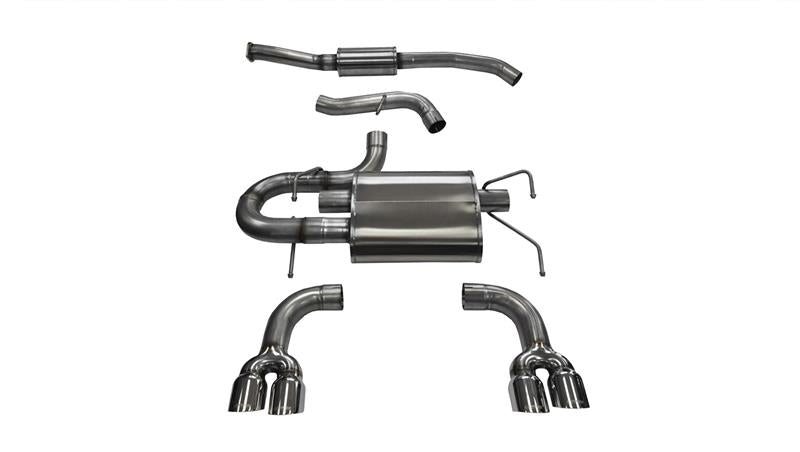 CORSA Performance 2008-2014 Subaru Impreza Hatchback STI 2.5L Turbo Manual Polished Sport Cat-Back Exhaust - photo 4