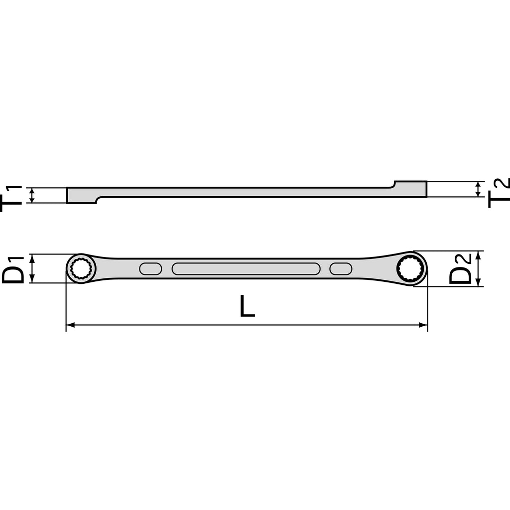 TONE Ring Wrench, Long Type M05 Series