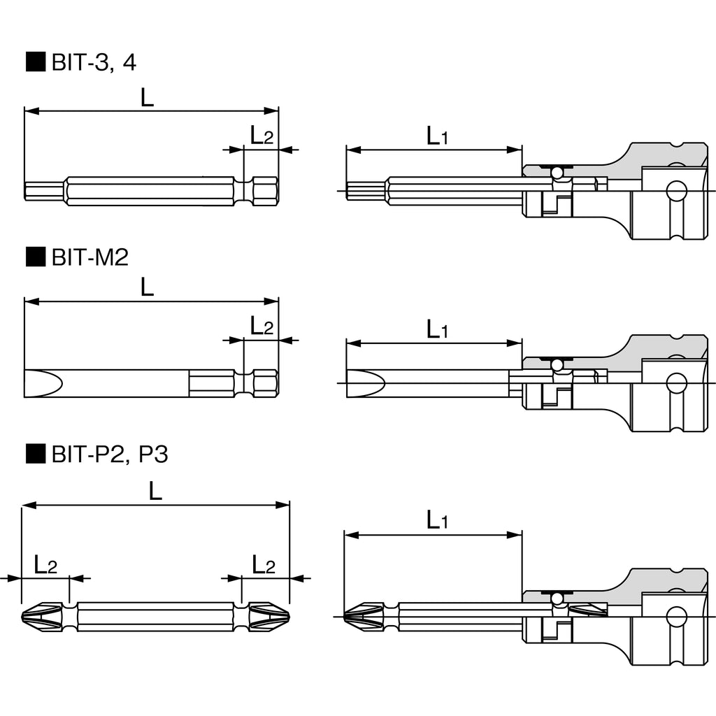 TONE Driver Bit BIT Series