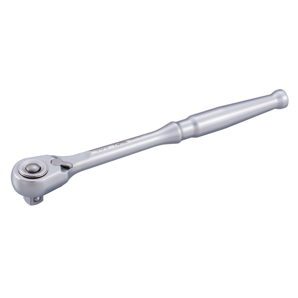 TONE 3/8" Drive Stainless Steel Ratchet Handle (Socket Hold Type) SRH3H