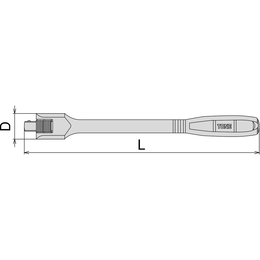 TONE 1/2" Drive Spinner Handle NS4